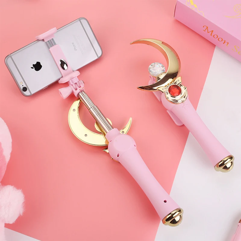 

Anime Sailor Moon Magic Henshin Wand Stick Rod Wireless Bluetooth Selfie Stick Selfies
