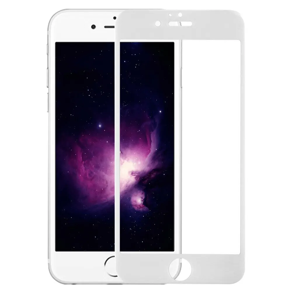 Защитное стекло/плёнка (переднее) 3D для iPhone 6s/6 - белый | Мобильные телефоны и
