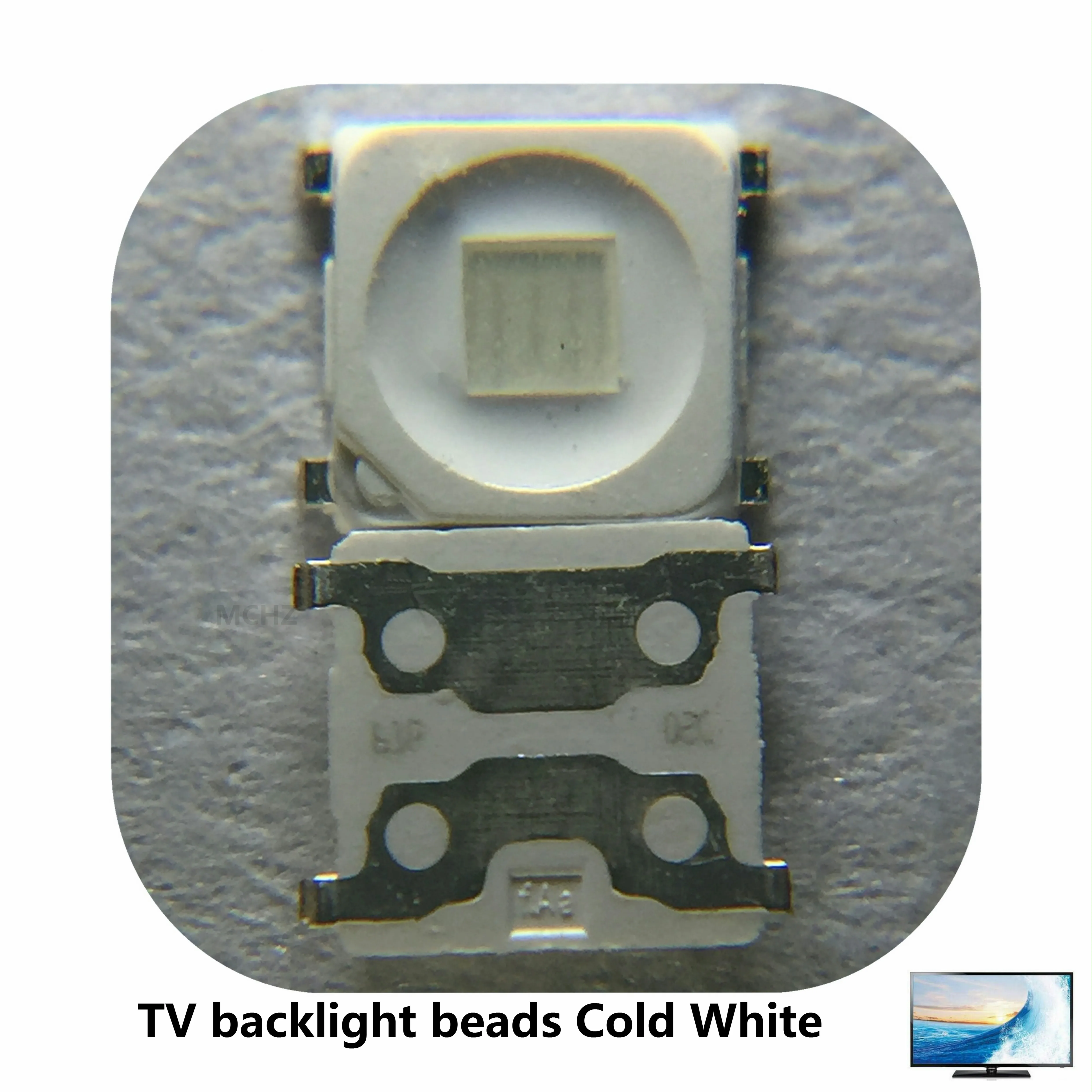 100 шт./лот SMD LED 3228 3V Синий 2828 1 5 W Высокая мощность для SAMSUNG TV подсветка | Лампы и