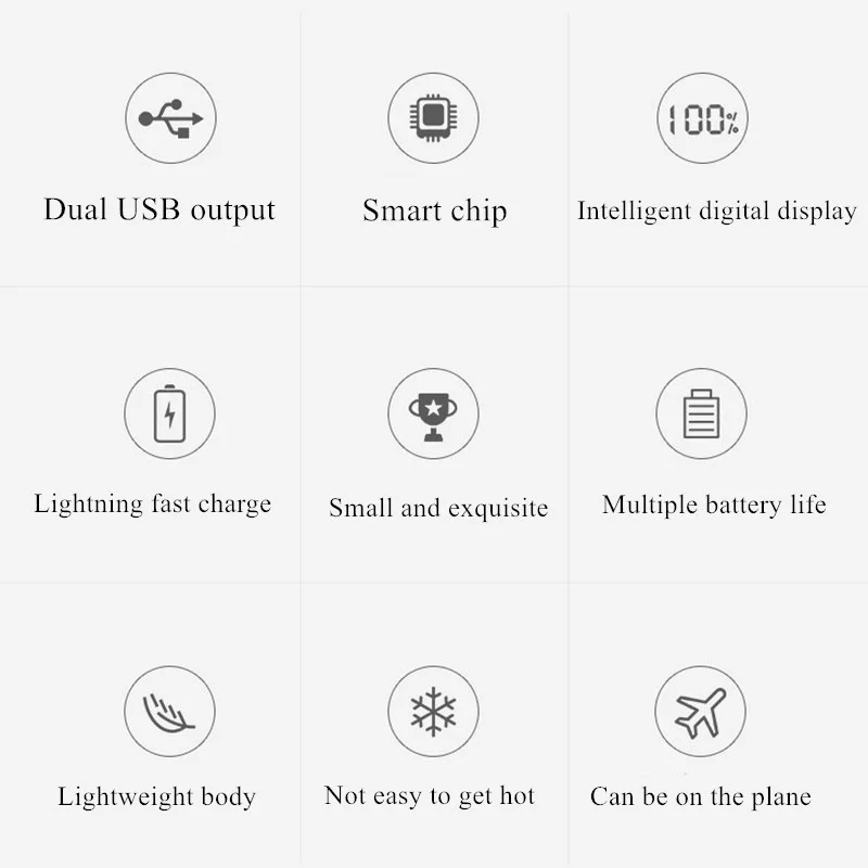 Портативное зарядное устройство Xiaomi для всех телефонов, 30000 мА/ч, литий-полимерный аккумулятор, двойной USB, двухсторонний, быстрая зарядка, милый внешний аккумулятор