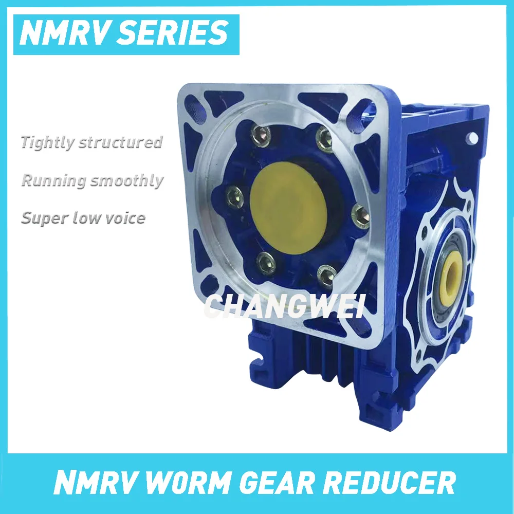 NMRV040 Worm Gear Reducer Stepper Motor Servo Special RV Square Miniature Belt Motor Reducer Gearbox Reducer