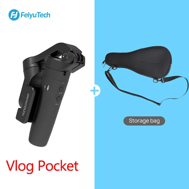 Vlog Pocket w bag Обратитесь в службу поддержки по Feiyu Tech Vimble 2/Vlog Карманный 3-осевой шарнирный стабилизатор для смартфона стабилизатор, выдвигаемая ручная 36/5000 Обратитесь в службу поддержки по купонам PK DJI Osmo 2 Zhiyun - Цвет: Vlog Pocket w bag