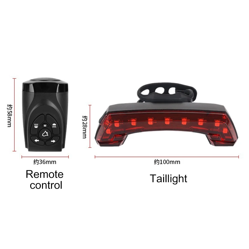 Горячая зарядка через usb велосипедный беспроводной пульт дистанционного управления задние фонари рулевые задние фары велосипеда с роговыми колокольчиками непрерывного использования