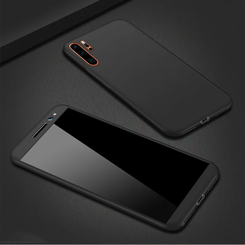 360 градусов полное покрытие чехол для телефона чехлы со стеклом Huawei P9 P10 P20 P30 PRO Lite