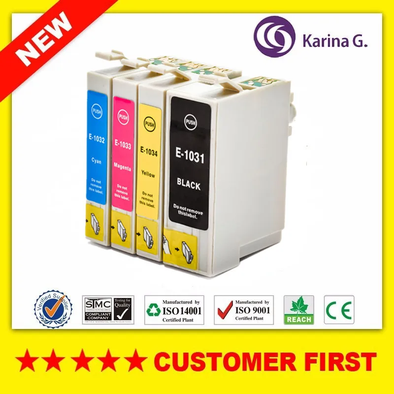 Совместимый чернильный картридж для Epson T1031 T1032 T1033 T1034 T40W TX550W TX600FW TX510FN TX515FN T1100 T1110 и