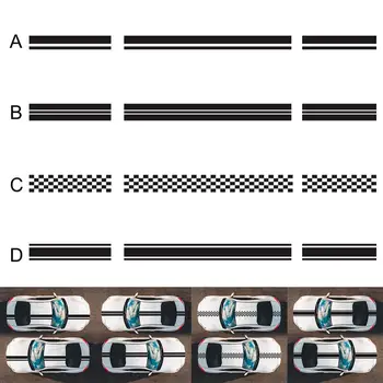 

3Pcs Car Long Stripe Auto Stickers Stylish Decals Vinyl Car Racing Sports Stickers Auto Decoration Accessories For All Brands