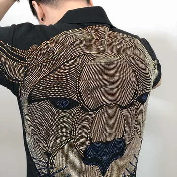 

Full Sequins Male Short Sleeve Tee Shirt Cool Motobike Top Shirts BF Husband Gift OVersize Bigger Size Tees Man