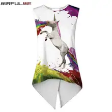 Летний женский спортивный жилет лошадь 3D принт животных рубашки для бега Femme Cross Yoga майка свободная фитнес-футболки тренажерный зал тренировочная блуза