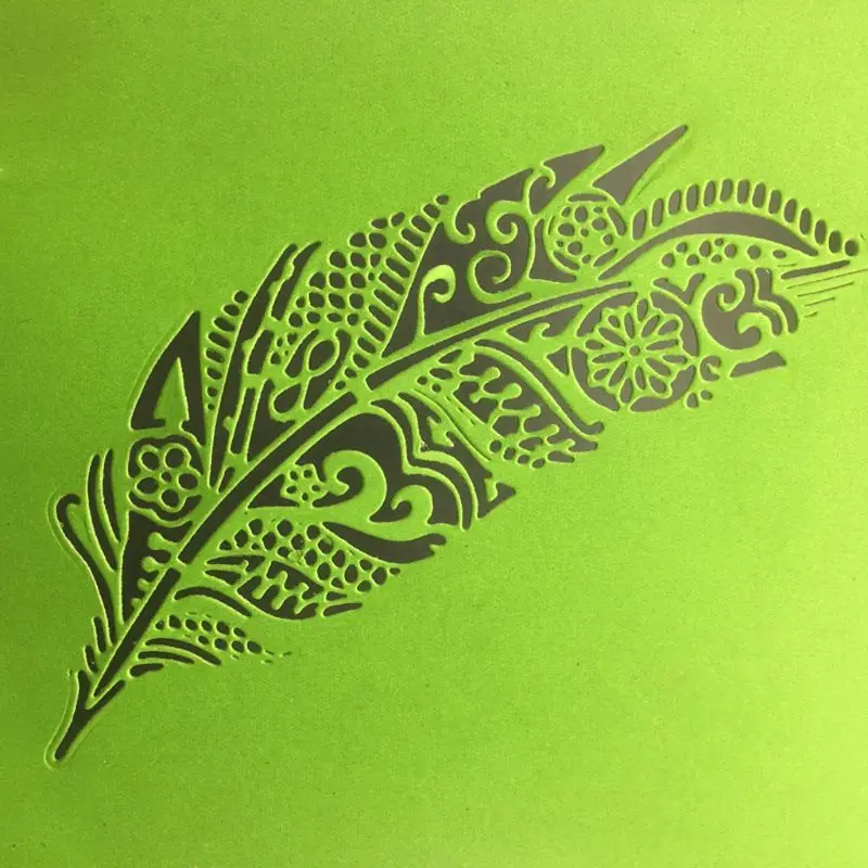 

Feather Leaf Metal Cutting Dies Stencil DIY Scrapbooking Album Stamp Paper Card Embossing Decor Craft