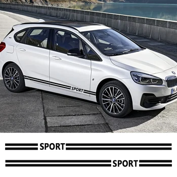 

2pcs 220cmx8cm Car Stylish Stickers Auto Long Side Stripe Stickers Vinyl Film Car Decoration Decals Auto Products Accessorie