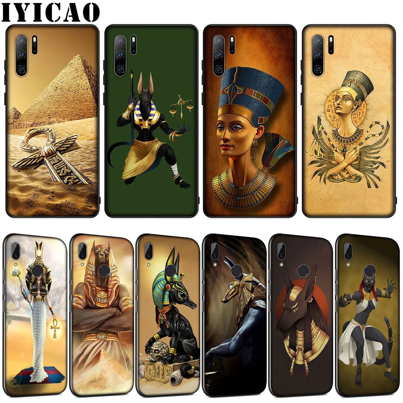 Силиконовый чехол IYICAO для Huawei P30 P20 Pro P10 P9 Lite Mini 2017 2016 P Smart Z Plus 2019 | Мобильные