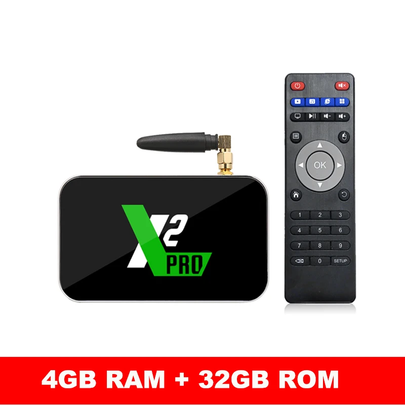 X2 Pro tv Box Android 9,0 4 Гб ОЗУ 32 Гб Smart tv Amlogic S905X2 X2 cube 2 Гб 16 Гб телеприставка 2,4G/5G WiFi 1000M 4K медиаплеер - Цвет: 4GB 32GB