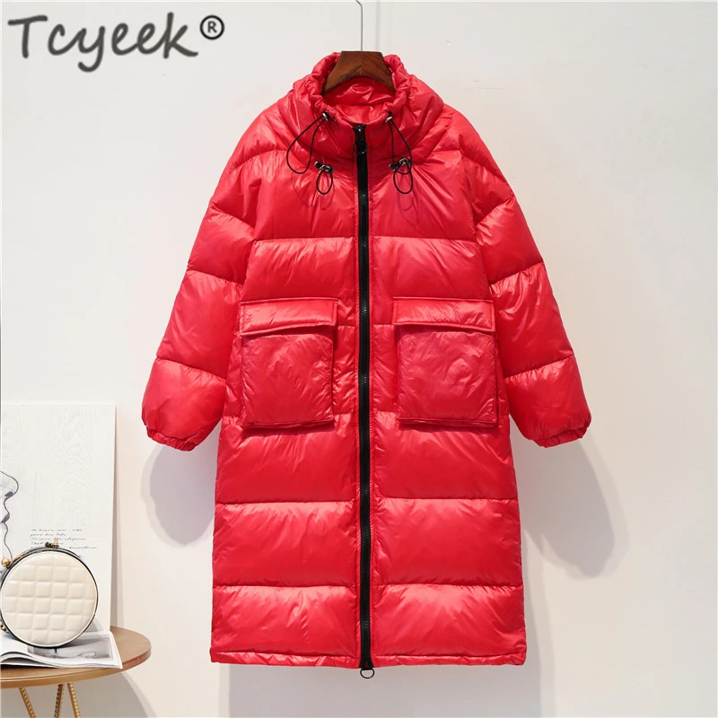 

Tcyeek Fashion Winter Down Jacket Women Clothes 2019 Korean Brand Light Duck Down Coat Female Thick Warm Down Parka Hiver LW1627