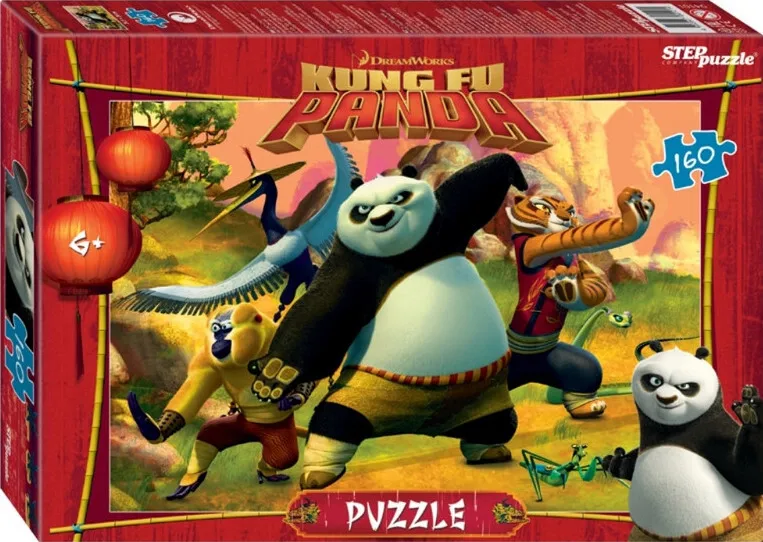 Puzzle 160 element. Kung Fu Panda (DreamWorks multi) 94101 Toys for children Educational Board games Puppy patrol Puzz | Игрушки и хобби