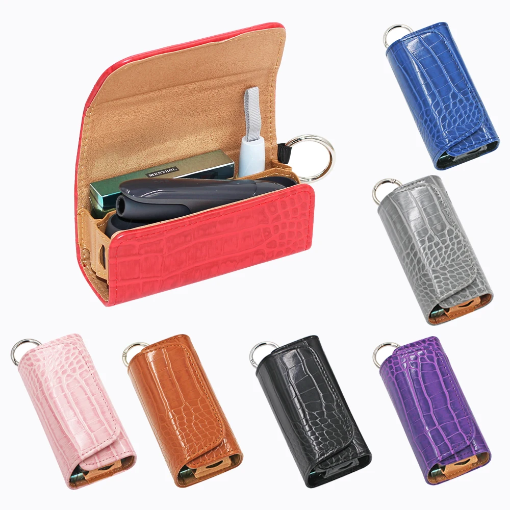 Чехол-книжка для Iqos 3 0 Duo кожаный чехол-бумажник с кольцом 7 цветов | Электроника