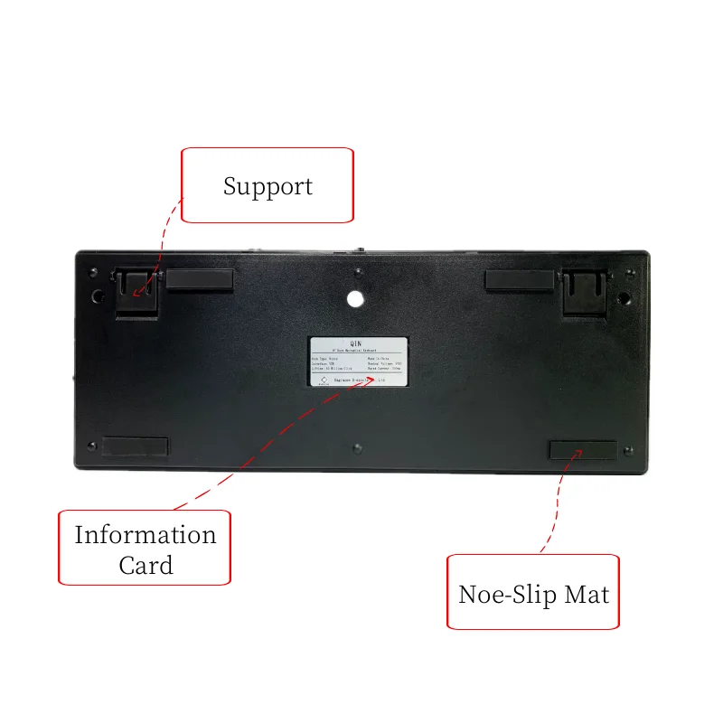 E87C Mechanical Gaming Keyboard Write Backlit PBT Keycaps Anti-ghosting Blue Red Brown Black Switch For Game Laptop PC