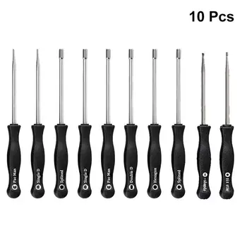 

10PCS/Set Multi-Head Heavy Duty Durable Practical Carburetor Screwdrivers Carburetor Repair Tool Tune-Up Bolt Driver With Brush
