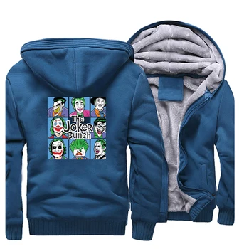 

2020 New Jokers Keep Warm Winter Men's Jacket Hoodies Sweatshirt Jackets Harajuku Cartoon Streetwear Harajuku Hooded Long Sleeve