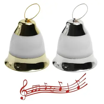 

1pcs LED Christmas decorations lights music bells voice-activated Christmas bells Christmas tree pendants