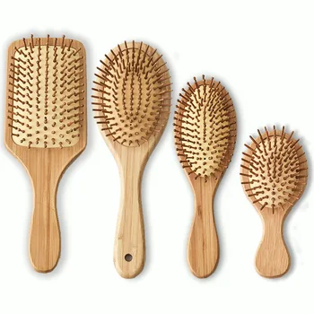 

Moso Bamboo Air Cushion Air Bag Massage Wood Comb Plate Comb Shunfa Anti-static Comb Set to Send Backup Tooth