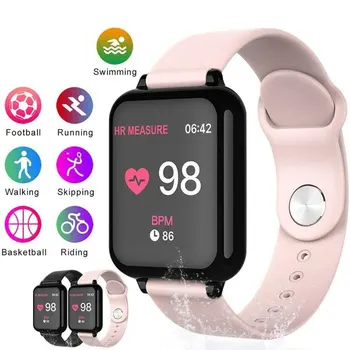 

B57 Waterproof Smart Wristband Bluetooth Heart Rate Blood Pressure Blood Oxygen Wearable Watch Multiple Sport Mode Smartwatch