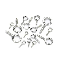 100 шт./лот 8/10/12 мм Ювелирные наборы с маленьким глаз на шурупе-болте крюк Нержавеющая сталь мини булавки с глазком, крючки, станок и люверсы винт для Аксессуары для изготовления украшений своими руками