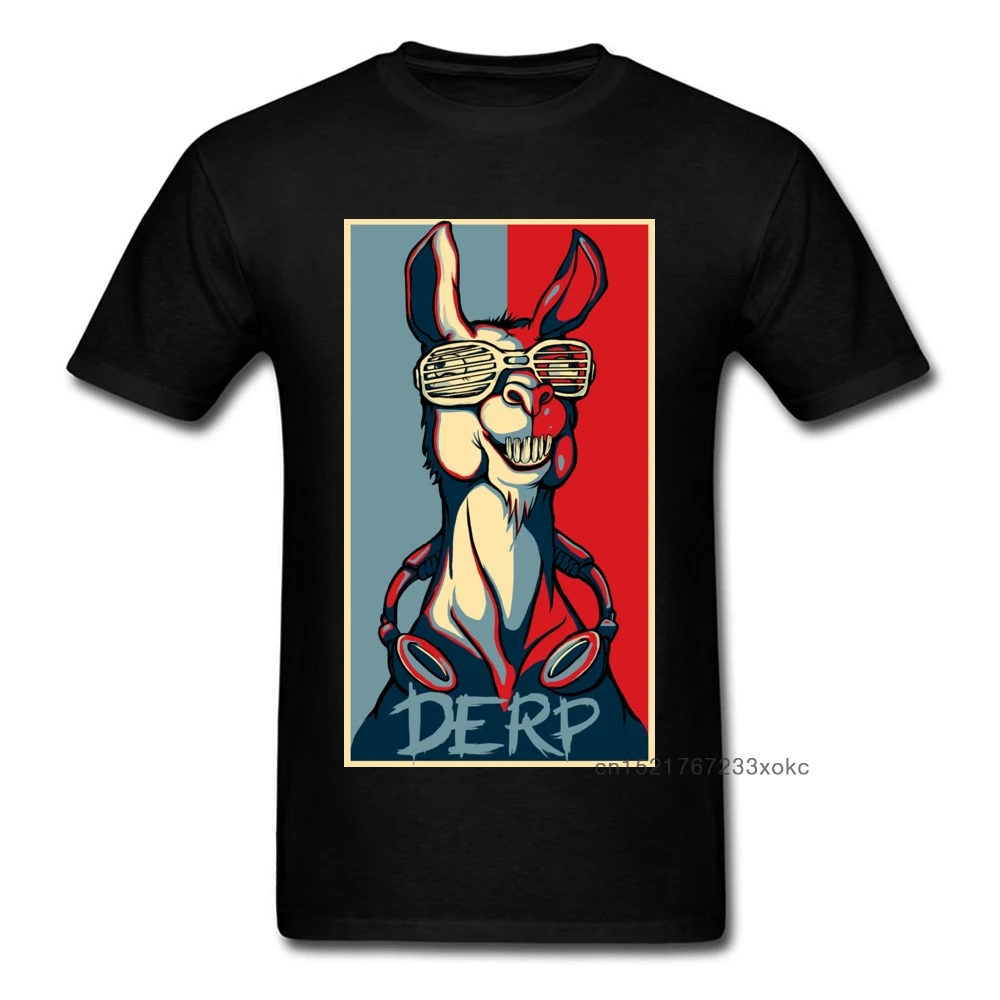 Футболка Derp Llama Мужская футболка забавная хипстерская футболки в уличном стиле