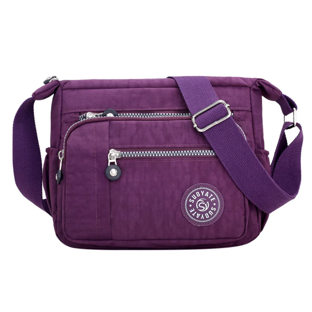 

Fashion Women Crossbody Bag Shoulder Bag Casual Nylon Messenger Bag Multilayer Female Main Shopping Travel Handbag bolso mujer