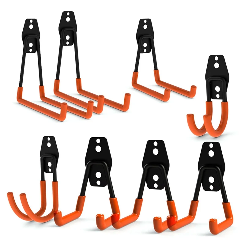 

8-In-1 Warehouse Storage Hook Balcony Storage Hook Garage Double Hook Hook Set
