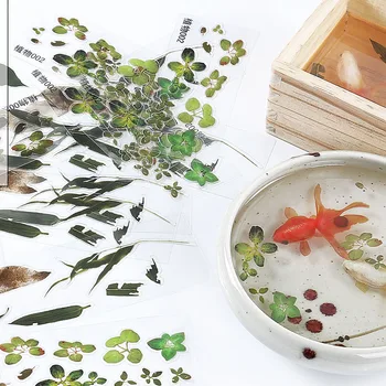 

10 Pcs Goldfish Duckweed Leaf Sticker for Epoxy Molds Uv Resin Stickers Filler Resina Crystal Sticker Jewelry Making Tools