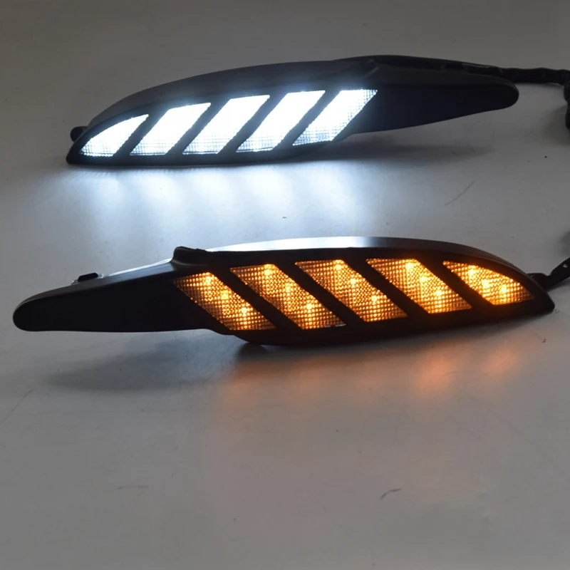 Вождения DRL с поворотник габаритные светильник противотуманная фара реле 12V