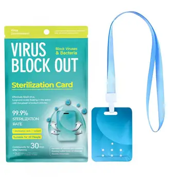 

Air Freshener Sterilization Card Disinfection Lanyard Protection Card Anti Virus Antibacterial Card Home Clean Outdoor Anti Tool