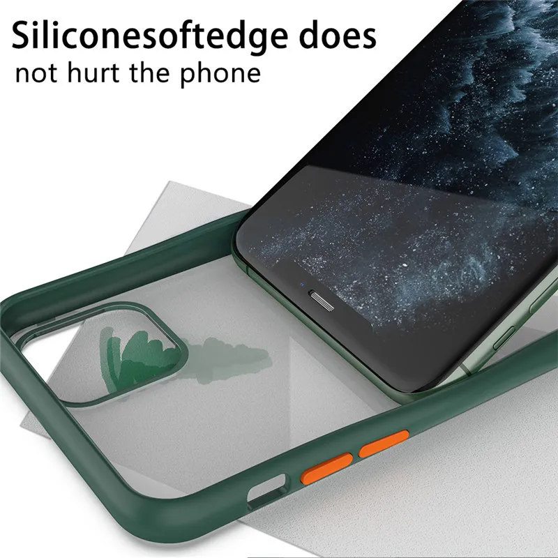 Lovebay модный Контрастный ЦВЕТНОЙ матовый чехол для iPhone 11 Pro противоударный