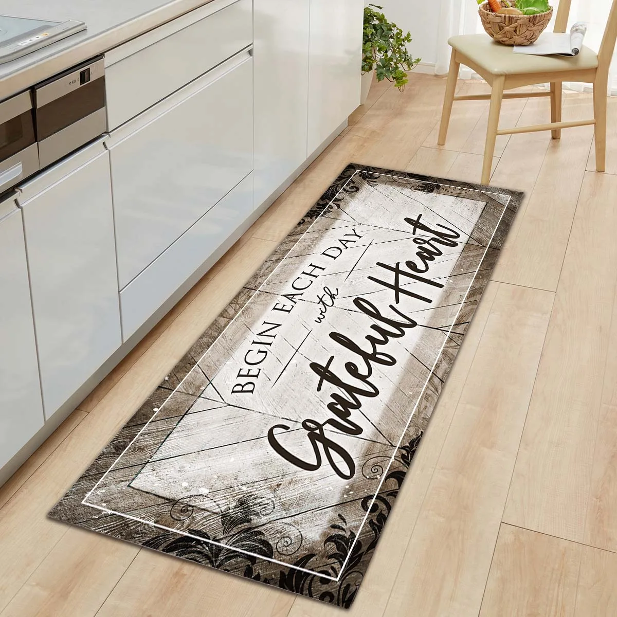 Floor Mat Kitchen Bedroom Bath Flannel Non Slip Doormat Carpet Rug Home Decor 