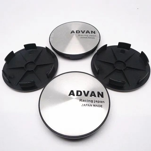 4 stücke 68mm ADVAN Radnabenabdeckungen Radkappen