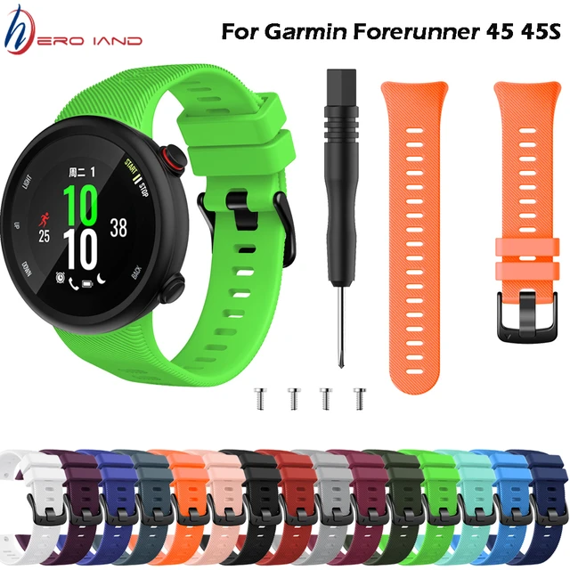 Watbro Compatible with Garmin Forerunner 45 Band, Soft Silicone