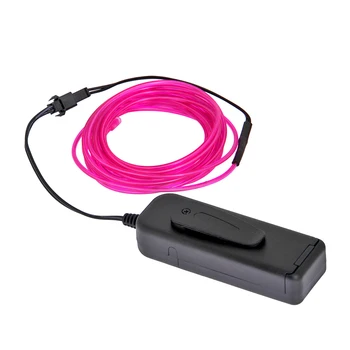 

3m Car 3V LED Cold Lights Flexible Neon EL Wire Auto Lamps on Car Cold Light Strips Line Interior Decoration Strips Lamps