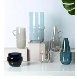 

TRANSPARENT GLASS VASES DESK DECOR ORNAMENTS PAINTED GLAZED VASE FLOWER POT HYDROPONICS FLOWER INSERT HOME DECORATION MODERN