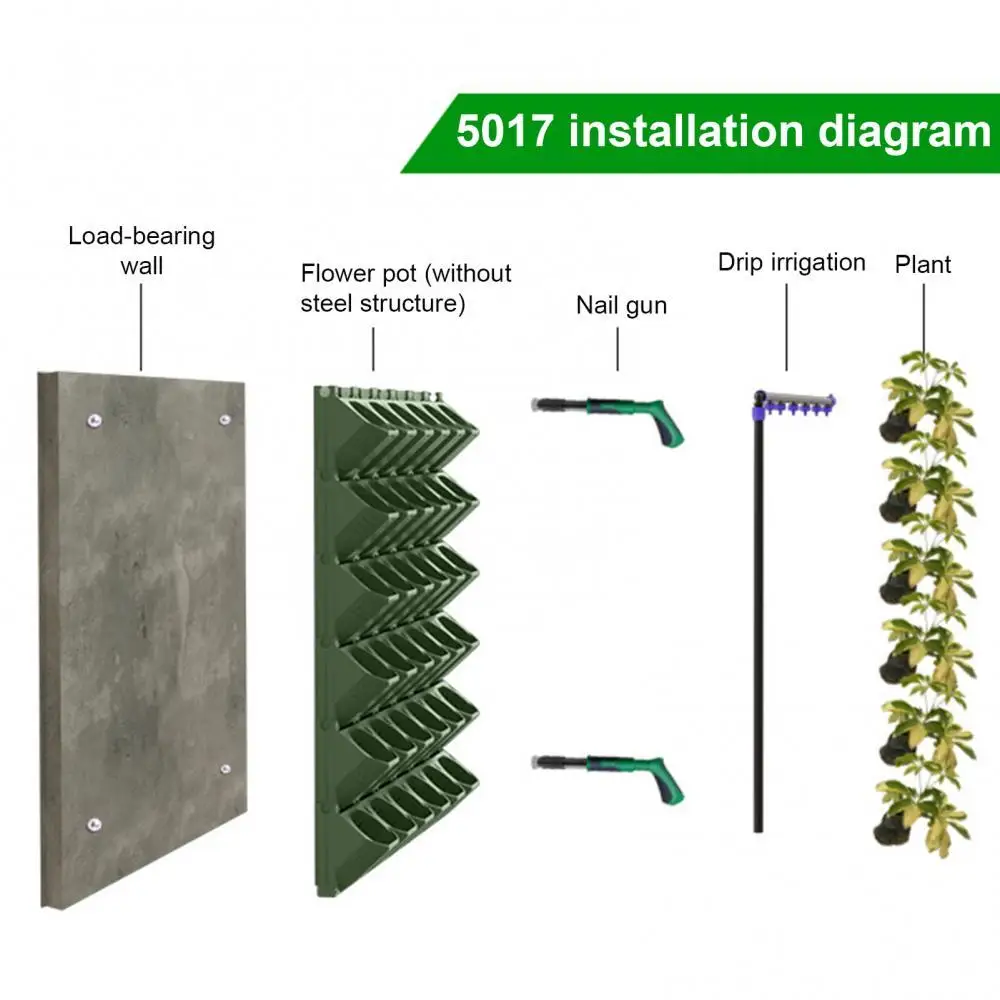 OutdoorWallMountedPlantFlowerPotThreedimensionalVertical