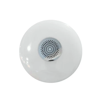 

48W RGBW 24 key remote control dimming and music control LED bulb, smart LED Bluetooth speaker UFO music bulb