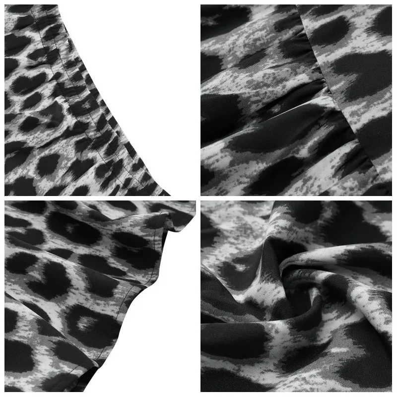 Модные женские леопардовые макси юбки, ZANZEA,, эластичная талия, юбка для женщин, Faldas Saia Robe, негабаритные, повседневные, с принтом, Vestidos