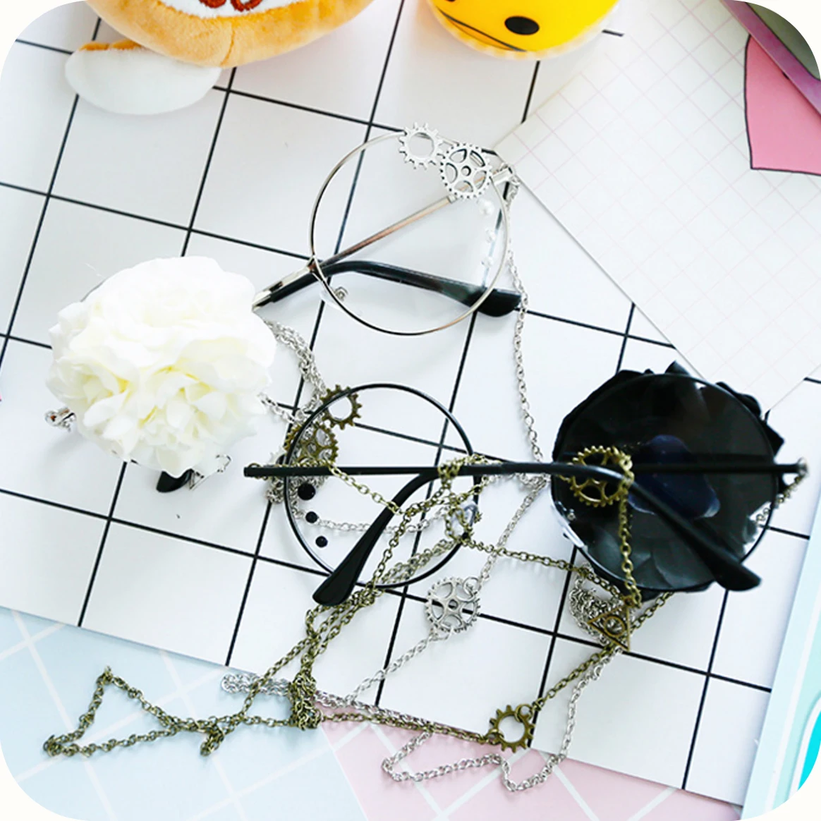 Мужская оправа для очков в стиле стимпанк &quotЛолита&quot Харадзюку &quot мертвой