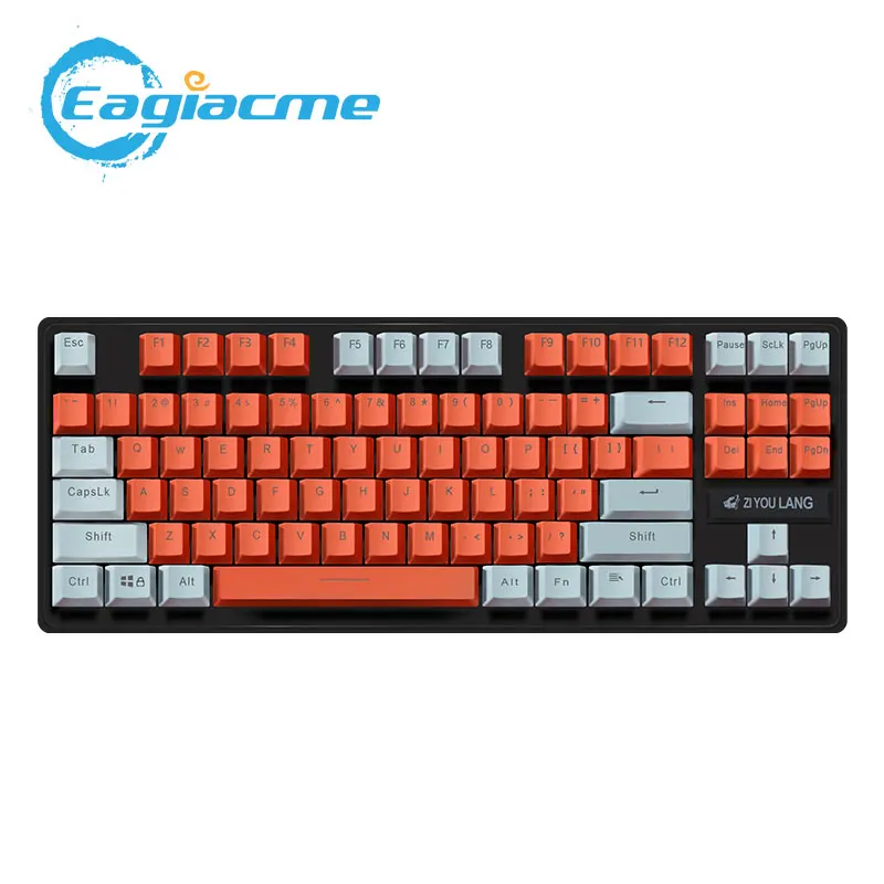 Mechanical-Gaming-Keyboard Ergonomic Keycaps 4-Types-Switch Blue/brown Backlit Mix Injection