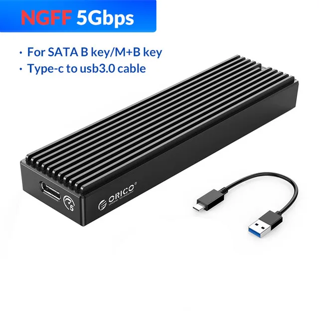 usb 2.0 hdd external box Orico 20Gbps/10Gbps M.2 NVME SSD Enclosure Type-C Solid State Drive 5Gbps NGFF SATA Case HDD Case with USB Cable for M2 SSD usb hdd external box HDD Box Enclosures