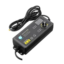 Adjustable 3-36V 60W Power Adapter Voltage Adapter LED Digital Display Switching Power Supply for LED Light Strip Motor Adapter