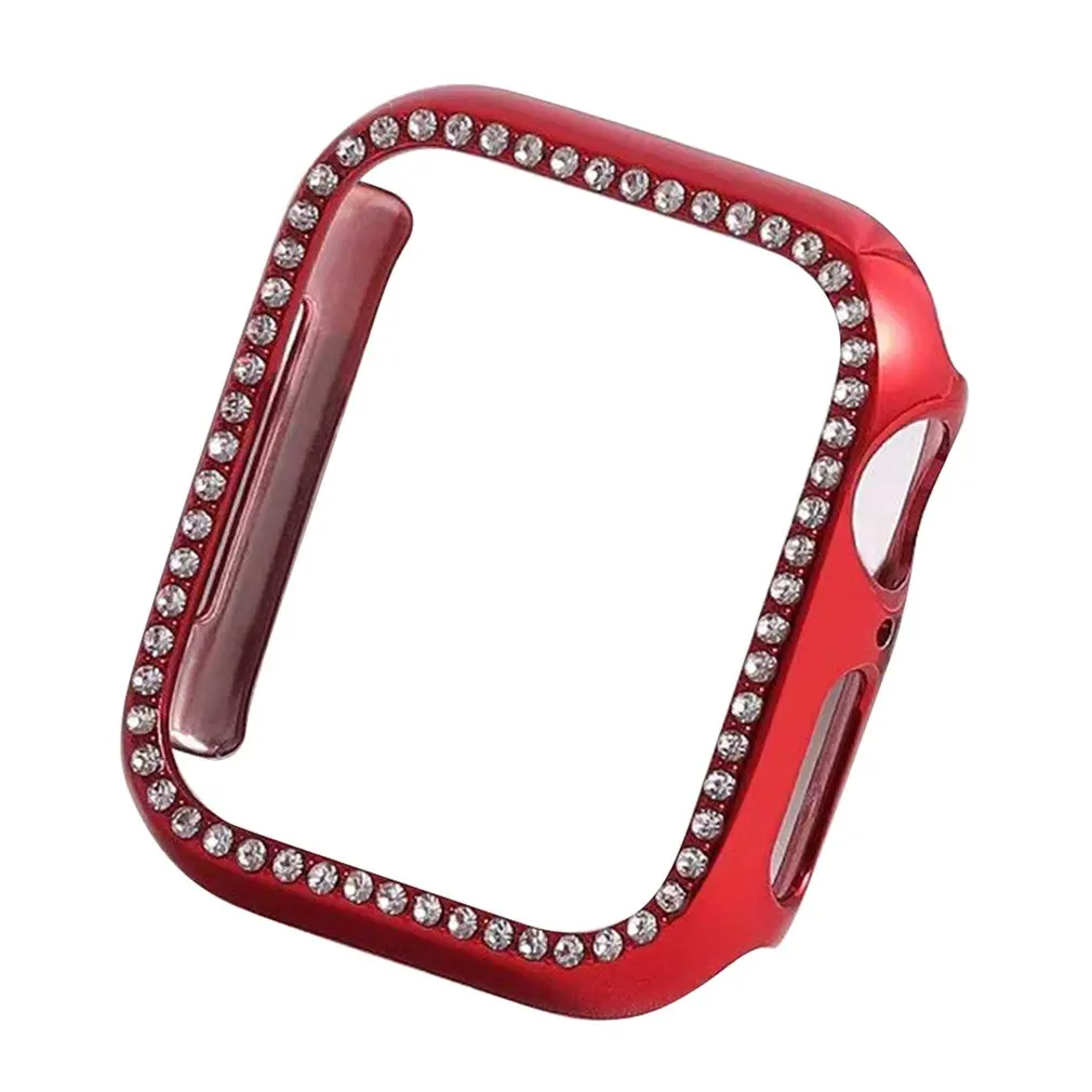 2 Для Apple Watch 4, 5 поколения, водостойкий, с бриллиантами, Улучшенный чехол для ПК 38, 42, 40, 44 мм, защитный чехол для умных часов - Цвет: 2