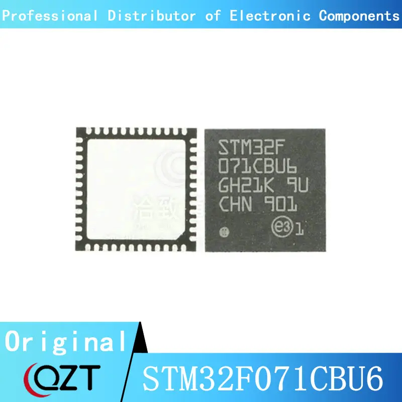 10pcs/lot STM32F071 STM32F071CB STM32F071CBU6 QFN48 Microcontroller chip New spot