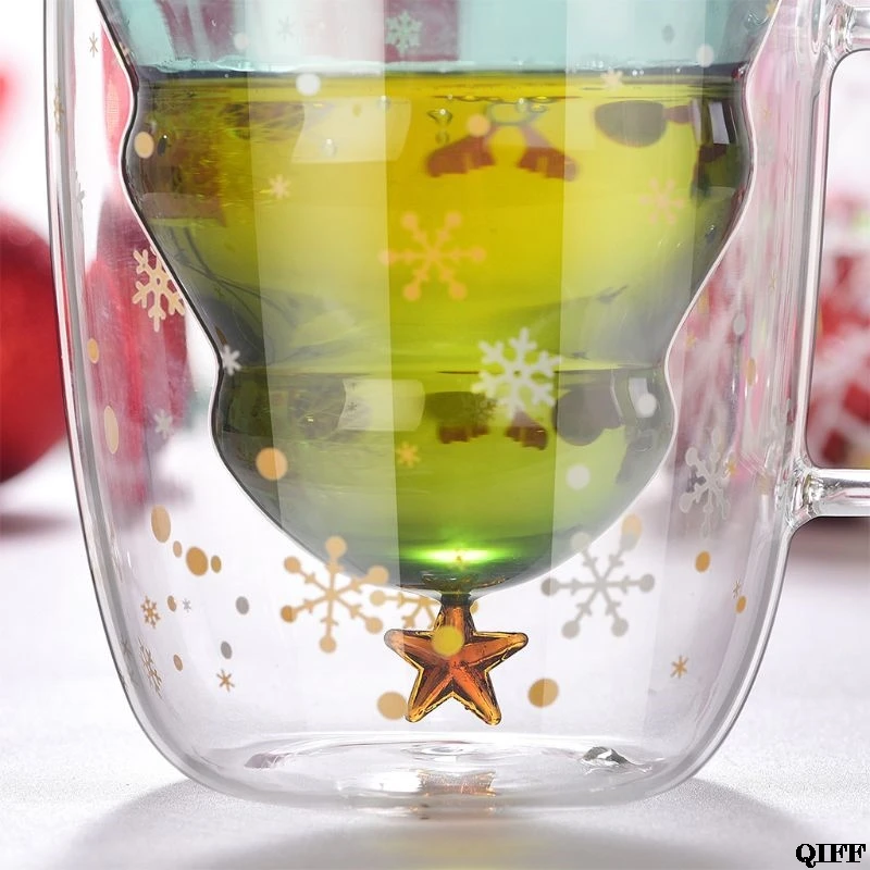 Christmas Tree Star Cup High Tempeature Holiday Gift