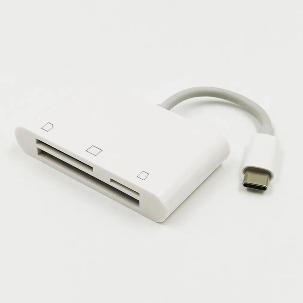 USB 3,1 type C USB C для чтения карт адаптер кабель для Macbook для samsung type-C/TF/CF три в одном кардридер