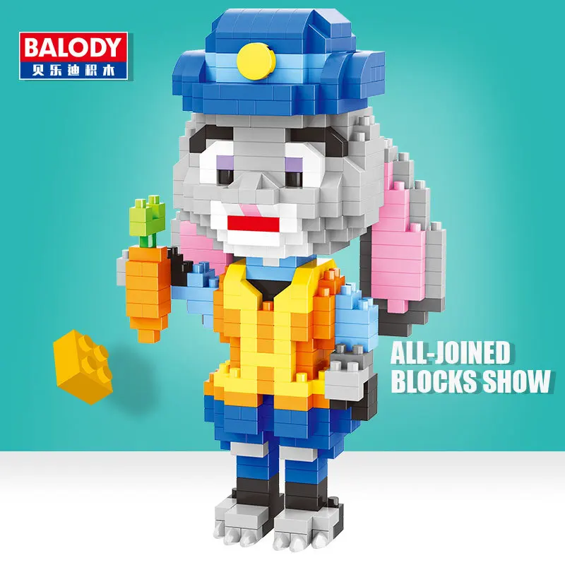Balody для конструктора квадратного типа мультфильм фигурку игрушечным кроликом